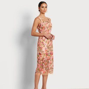 SAM EDELMAN FLORAL EMBROIDERY DRESS